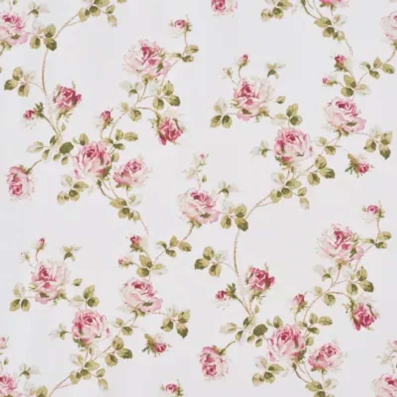 Royal Court Rosemary Rod Pocket Light-Filtering Set of 2 Curtain Panel