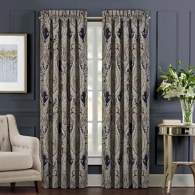 Queen Street Lakeview Rod Pocket Light-Filtering Set of 2 Curtain Panel