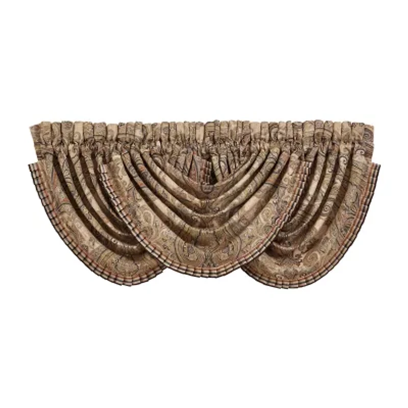 Queen Street Lakeview Rod Pocket Waterfall Valance