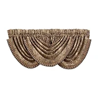 Queen Street Lakeview Rod Pocket Waterfall Valance