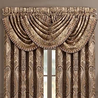 Queen Street Lakeview Rod Pocket Waterfall Valance