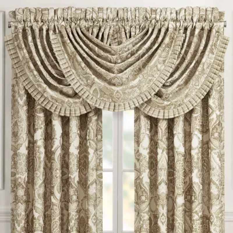 Queen Street Sandy Rod Pocket Waterfall Valance