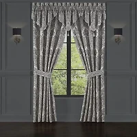 Five Queens Court Silverstone Rod Pocket Light-Filtering Set of 2 Curtain Panel