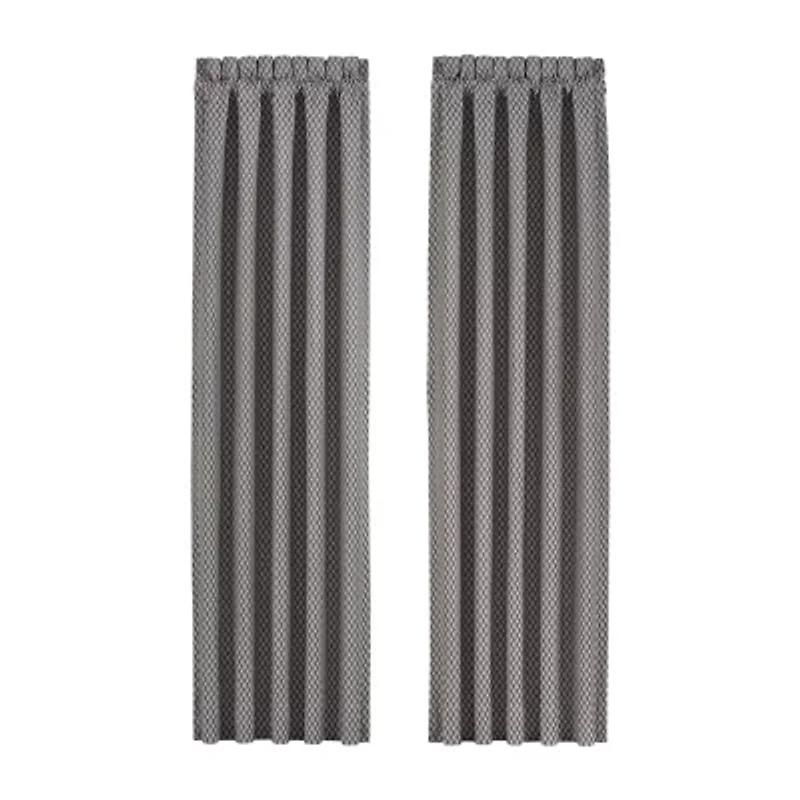 Five Queens Court Houston Rod Pocket Light-Filtering Set of 2 Curtain Panel
