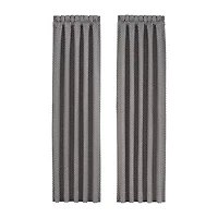 Five Queens Court Houston Rod Pocket Light-Filtering Set of 2 Curtain Panel