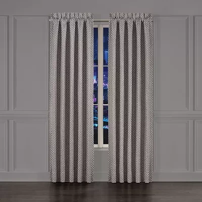 Five Queens Court Houston Rod Pocket Light-Filtering Set of 2 Curtain Panel