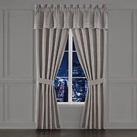 Five Queens Court Houston Rod Pocket Light-Filtering Set of 2 Curtain Panel
