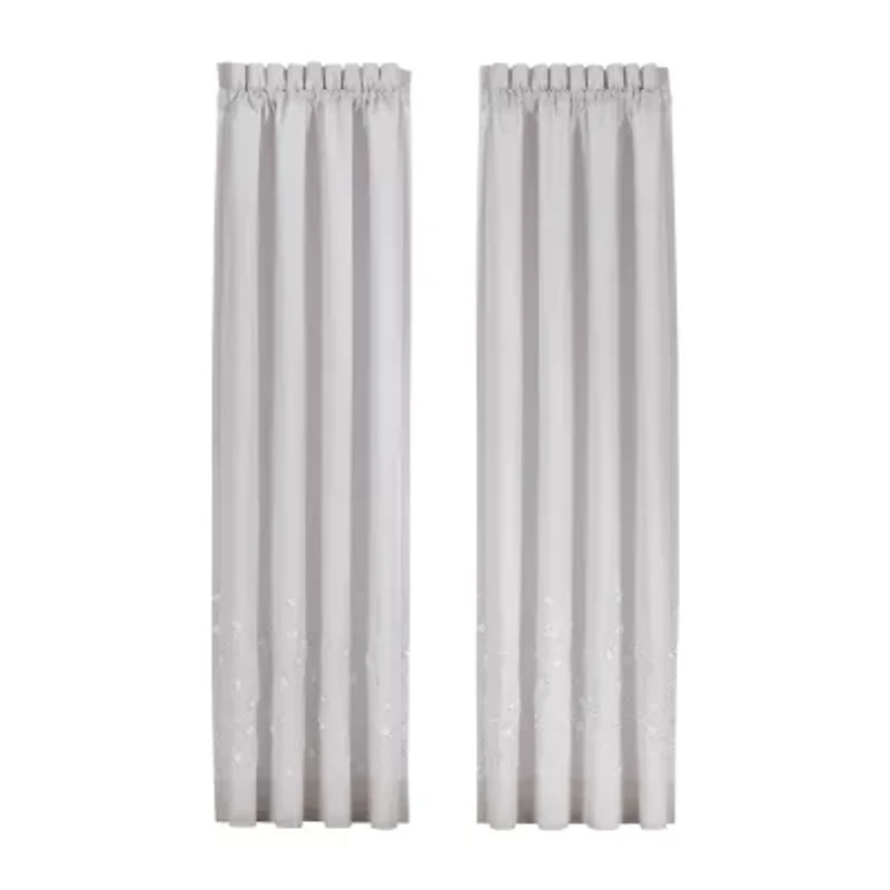 Queen Street Cherie Rod Pocket Light-Filtering Set of 2 Curtain Panel