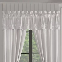 Queen Street Cherie Rod Pocket Tailored Valance