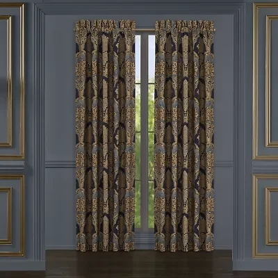 Five Queens Court Bristol Rod Pocket Light-Filtering Set of 2 Curtain Panel