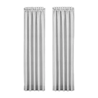 Queen Street Simona Rod Pocket Light-Filtering Set of 2 Curtain Panel