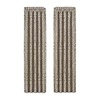 Queen Street Melanie Rod Pocket Light-Filtering Set of 2 Curtain Panel