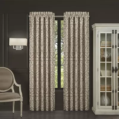 Queen Street Melanie Rod Pocket Light-Filtering Set of 2 Curtain Panel