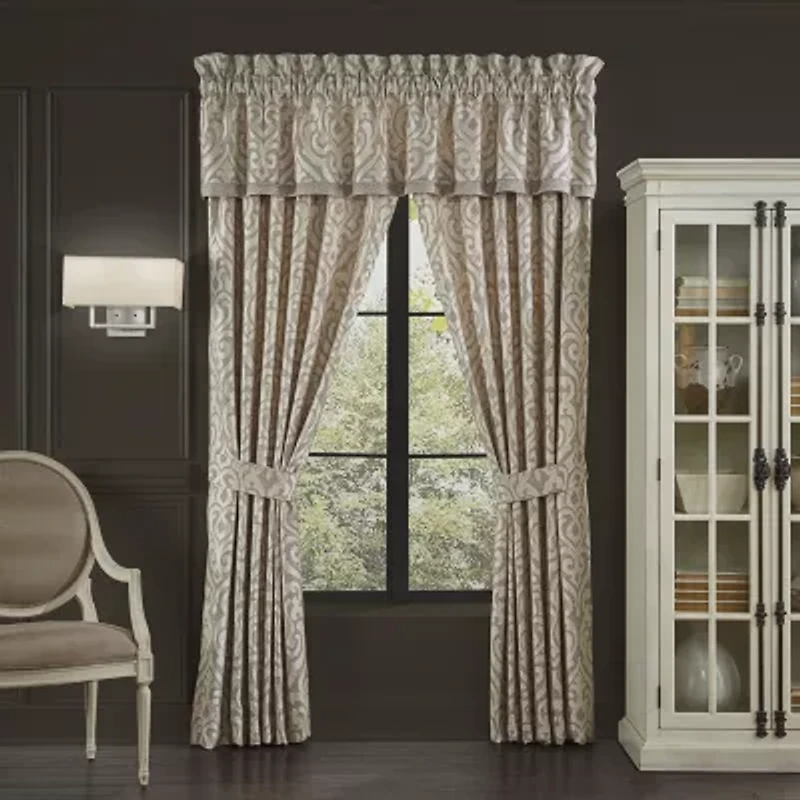 Queen Street Melanie Rod Pocket Light-Filtering Set of 2 Curtain Panel
