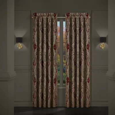 Queen Street Georgia Rod Pocket Light-Filtering Set of 2 Curtain Panel
