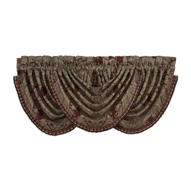 Queen Street Georgia Rod Pocket Waterfall Valance