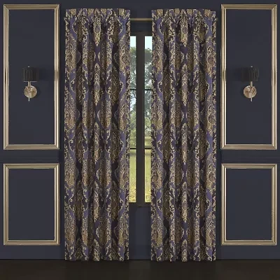 Five Queens Court Woodstock Rod Pocket Energy Saving Light-Filtering Set of 2 Curtain Panel