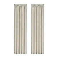 Queen Street Gabrielle Rod Pocket Energy Saving Light-Filtering Set of 2 Curtain Panel