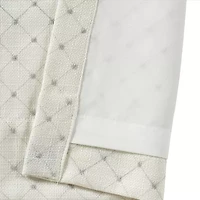 Queen Street Gabrielle Rod Pocket Energy Saving Light-Filtering Set of 2 Curtain Panel