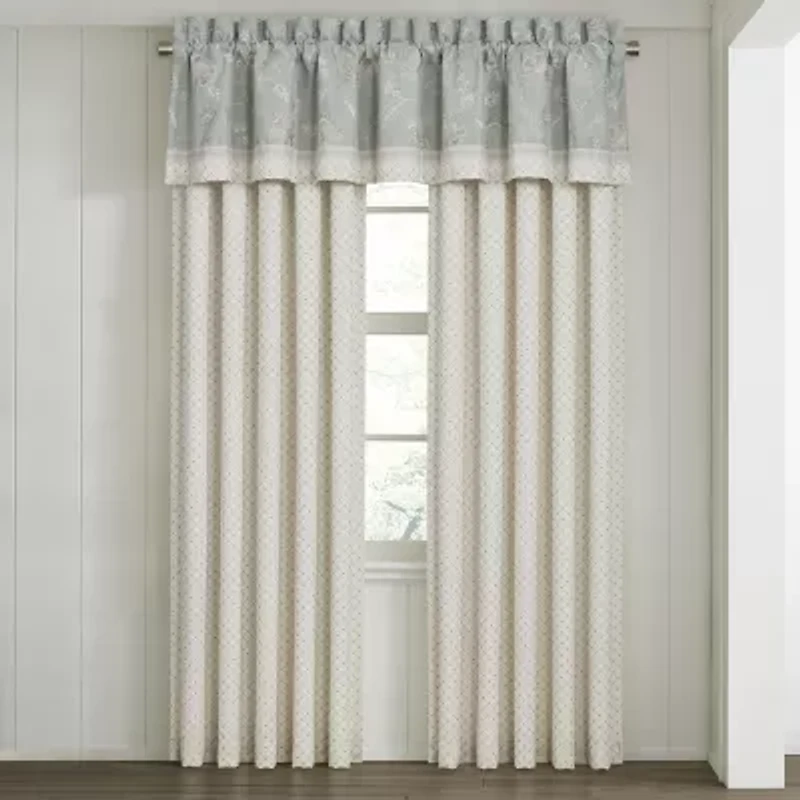 Queen Street Gabrielle Rod Pocket Energy Saving Light-Filtering Set of 2 Curtain Panel