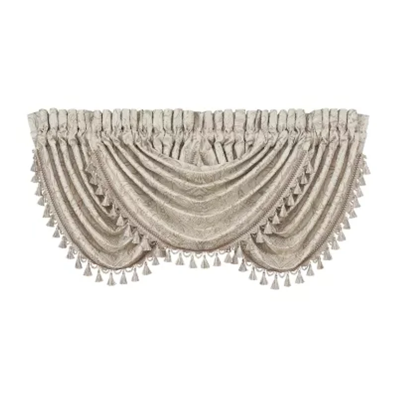Queen Street Taylor Window Rod Pocket Waterfall Valance