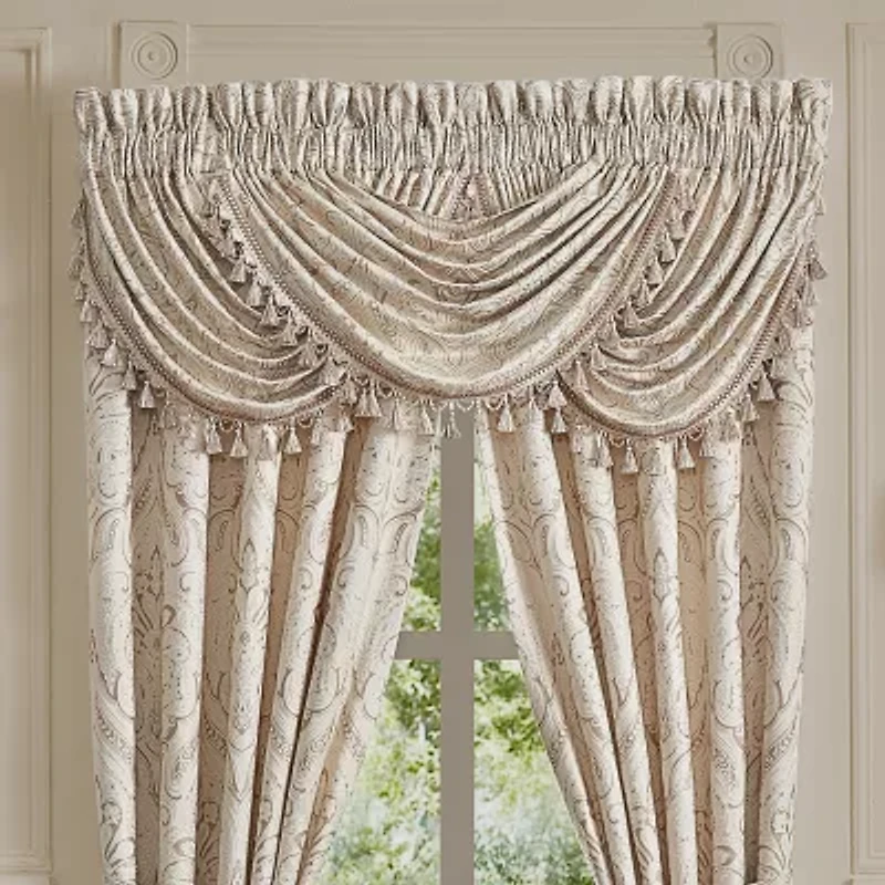 Queen Street Taylor Window Rod Pocket Waterfall Valance