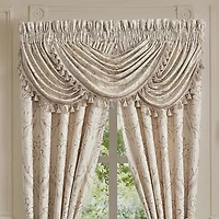 Queen Street Taylor Window Rod Pocket Waterfall Valance