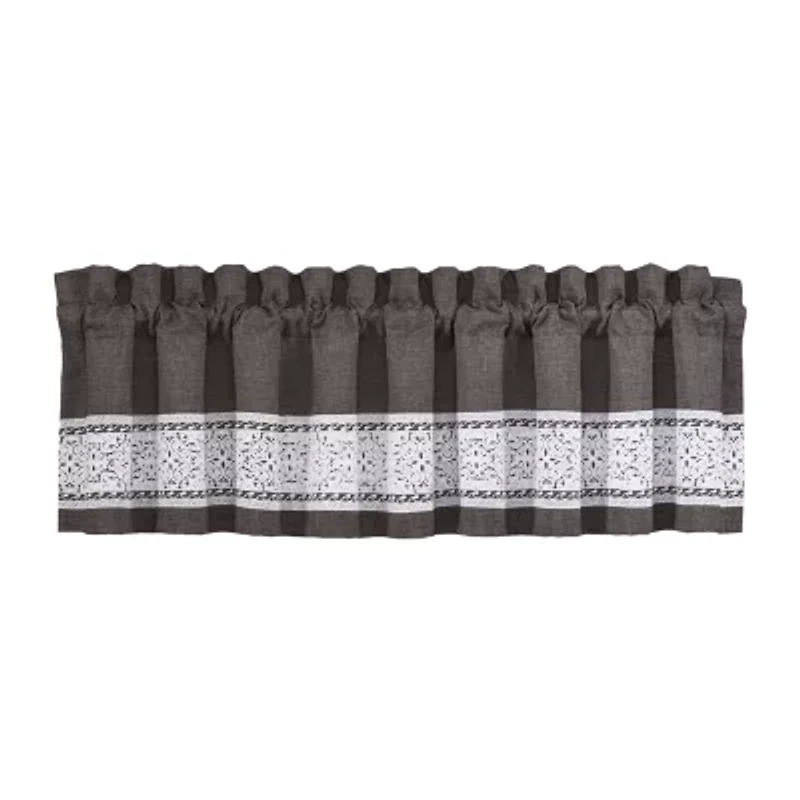 Queen Street Florence Window Straight Valance Rod Pocket Tailored Valance