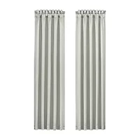 Five Queens Court Nouveau Rod Pocket Light-Filtering Set of 2 Curtain Panel