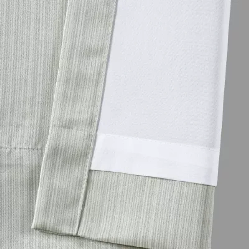 Five Queens Court Nouveau Rod Pocket Light-Filtering Set of 2 Curtain Panel