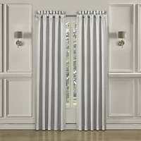 Five Queens Court Nouveau Rod Pocket Light-Filtering Set of 2 Curtain Panel