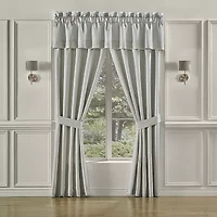 Five Queens Court Nouveau Rod Pocket Light-Filtering Set of 2 Curtain Panel