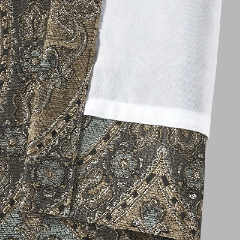 Queen Street Dayton Rod Pocket Light-Filtering Set of 2 Curtain Panel