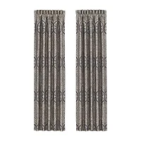 Queen Street Bayonne Rod Pocket Light-Filtering Set of 2 Curtain Panel