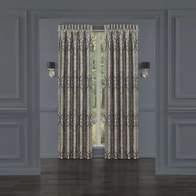 Queen Street Bayonne Rod Pocket Light-Filtering Set of 2 Curtain Panel