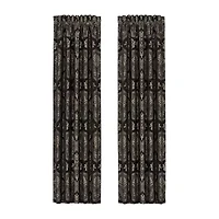 Queen Street Willow Rod Pocket Light-Filtering Set of 2 Curtain Panel