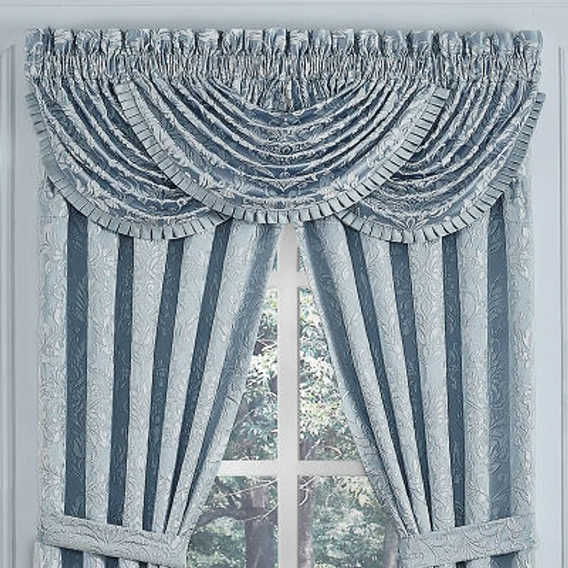 Queen Street Madeline Rod Pocket Waterfall Valance