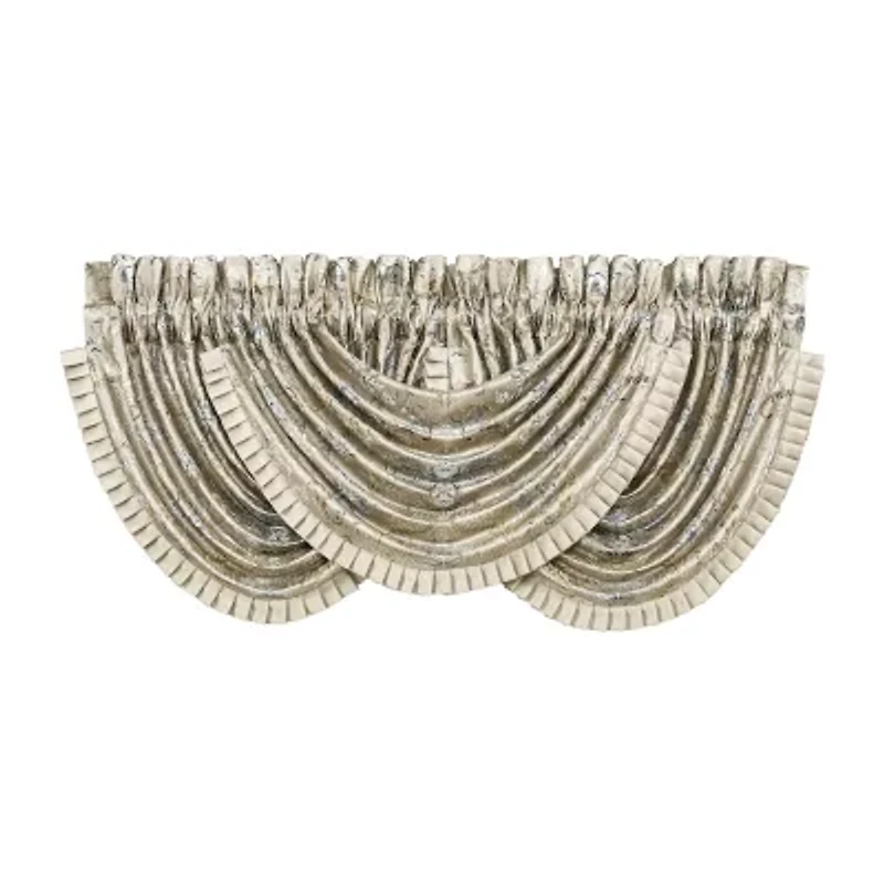 Queen Street Jillian Rod Pocket Waterfall Valance