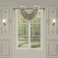 Queen Street Jillian Rod Pocket Waterfall Valance