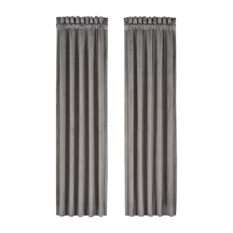 Queen Street Belford Rod Pocket Light-Filtering Set of 2 Curtain Panel