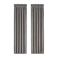 Queen Street Belford Rod Pocket Light-Filtering Set of 2 Curtain Panel