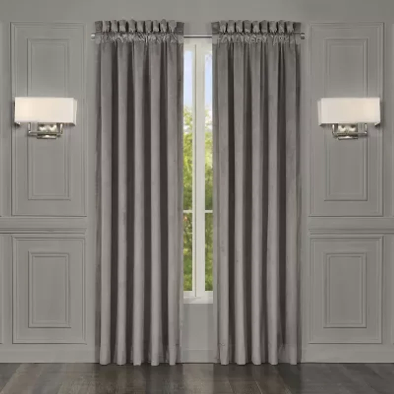 Queen Street Belford Rod Pocket Light-Filtering Set of 2 Curtain Panel