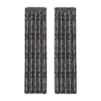 Queen Street Manila Rod Pocket Light-Filtering Set of 2 Curtain Panel