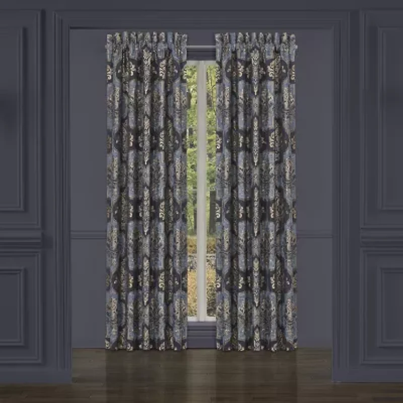 Queen Street Manila Rod Pocket Light-Filtering Set of 2 Curtain Panel