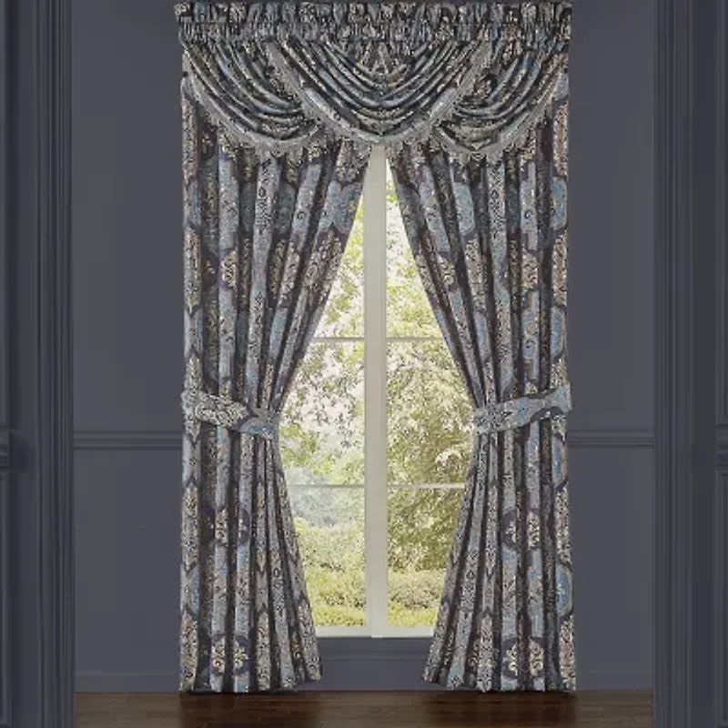 Queen Street Manila Rod Pocket Light-Filtering Set of 2 Curtain Panel