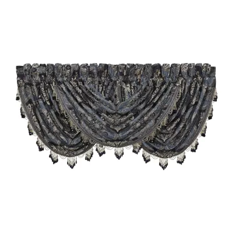 Queen Street Manila Rod Pocket Waterfall Valance