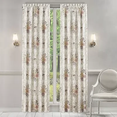 Royal Court Chardonnay Rod Pocket Light-Filtering Set of 2 Curtain Panel