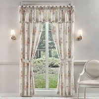 Royal Court Chardonnay Rod Pocket Light-Filtering Set of 2 Curtain Panel