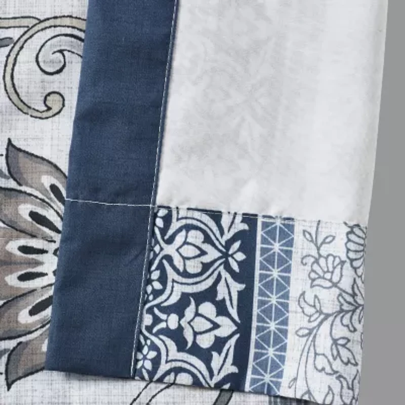 Royal Court Chelsea Rod Pocket Light-Filtering Set of 2 Curtain Panel