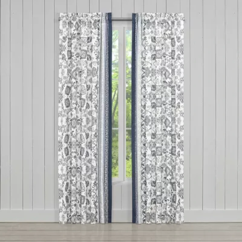 Royal Court Chelsea Rod Pocket Light-Filtering Set of 2 Curtain Panel